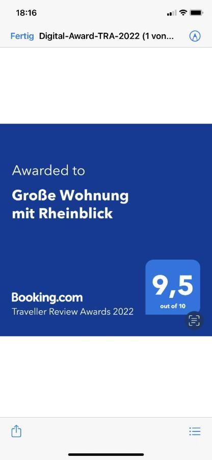 Grosse Wohnung Mit Rheinblick 보파르트 외부 사진