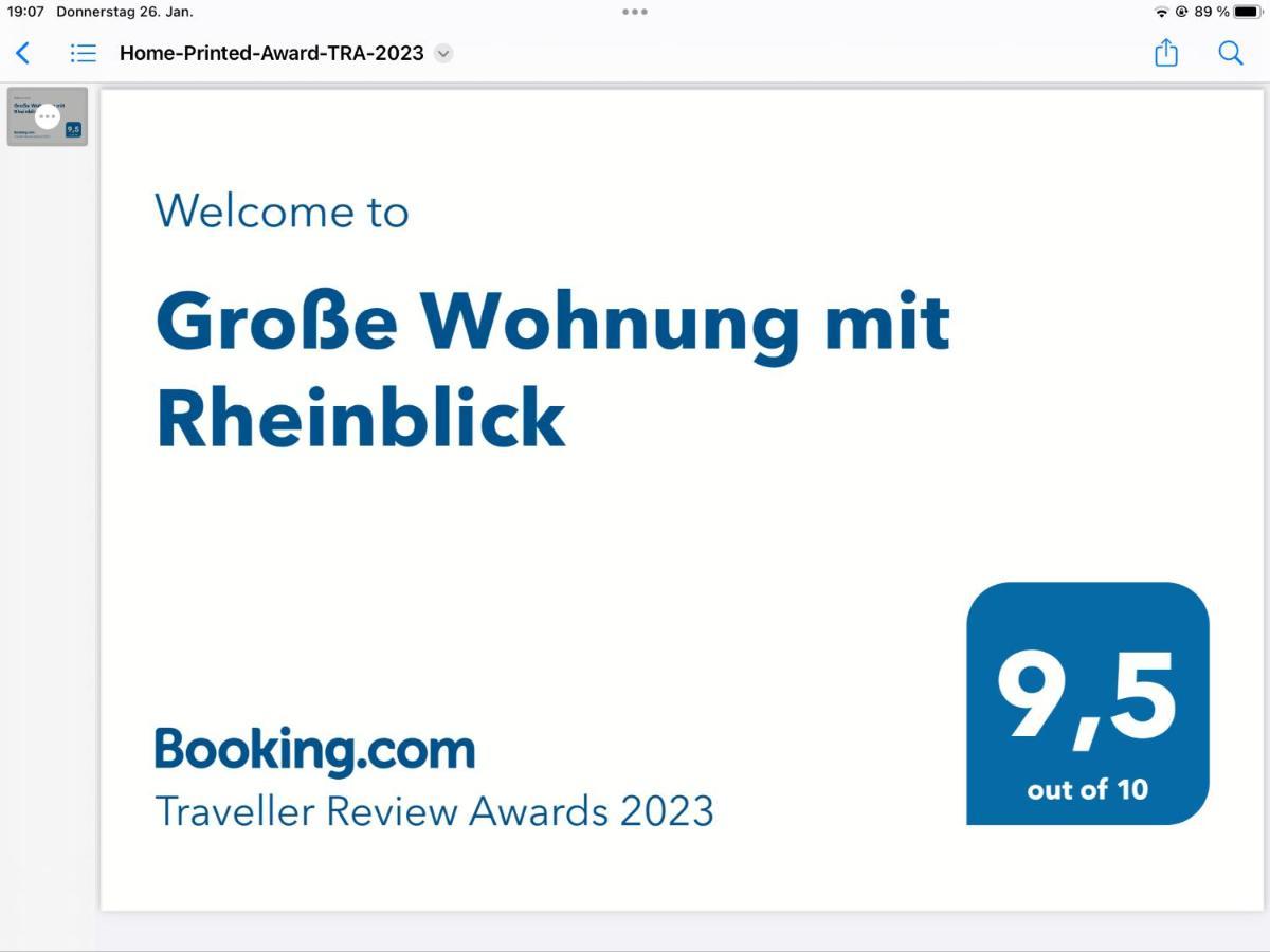 Grosse Wohnung Mit Rheinblick 보파르트 외부 사진