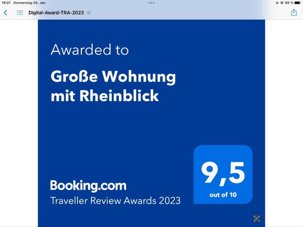 Grosse Wohnung Mit Rheinblick 보파르트 외부 사진